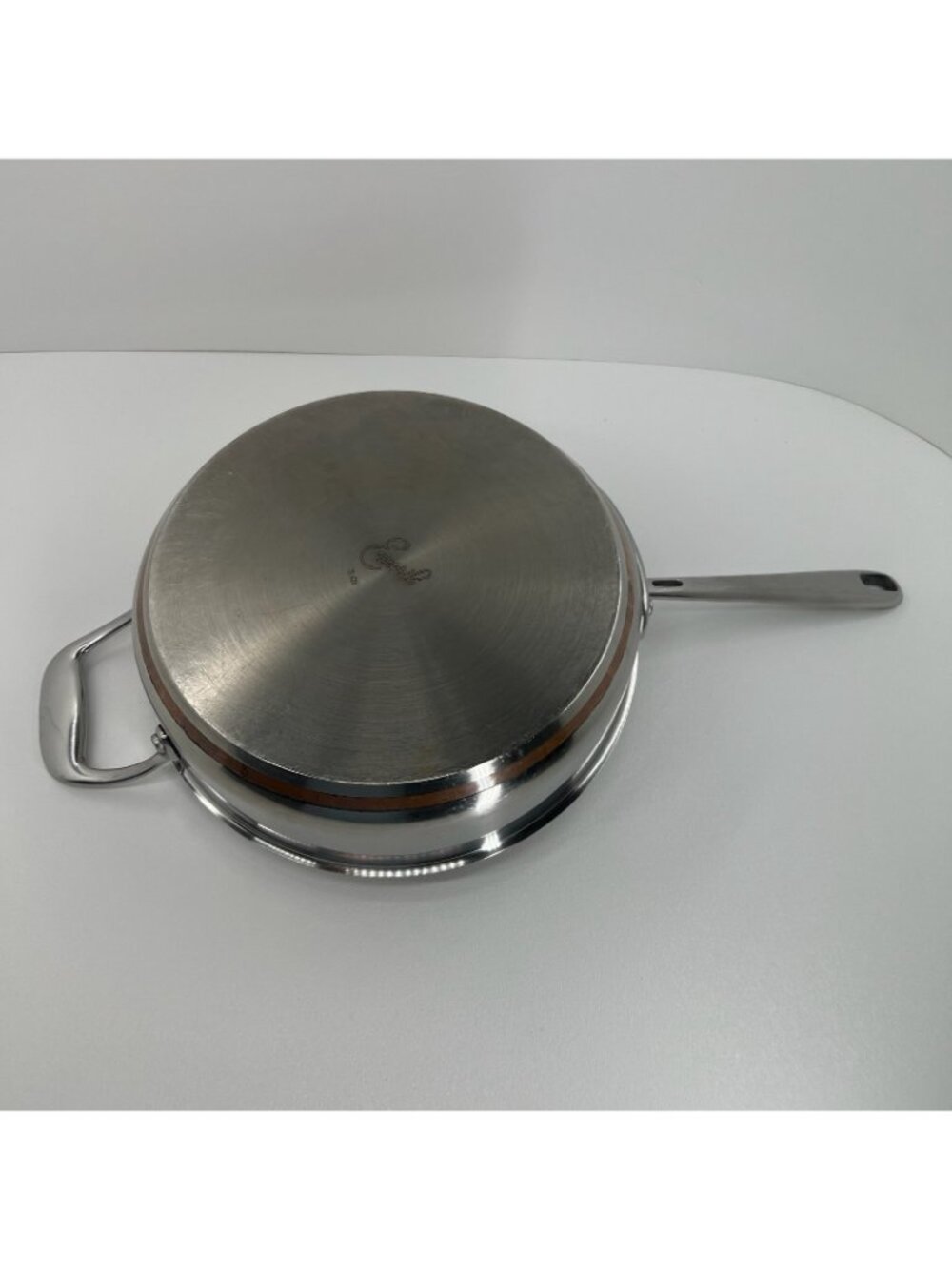 Emeril 3qt Sauté Pan Stainless Steel Copper Band Skillet Helper Handle 10.5 Inch - Picture 11 of 16